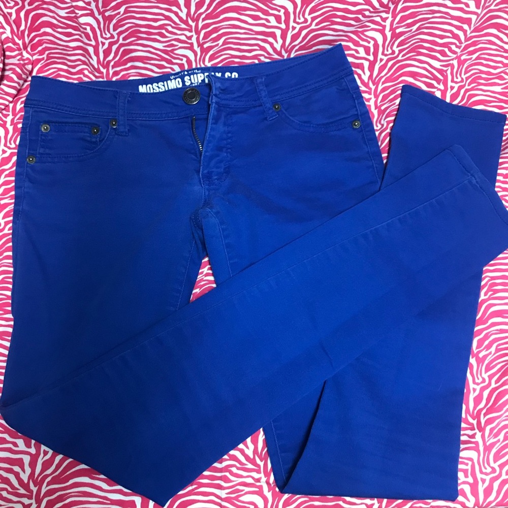 Royal blue colored jeans